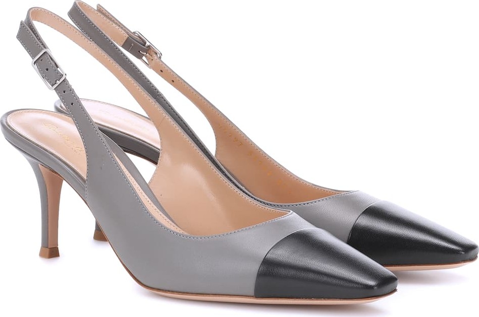 Gianvito Rossi Exclusive to Mytheresa – Lucy 70 leather slingback pumps