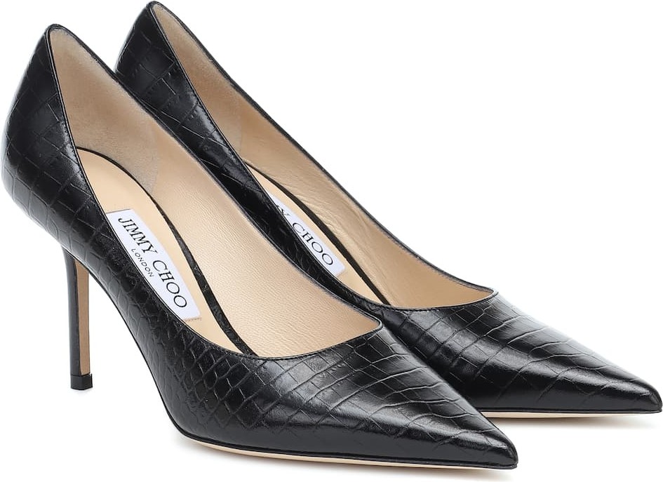 Jimmy Choo Love 85 croc-effect leather pumps