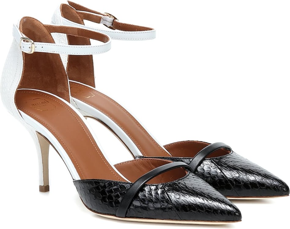 Malone Souliers Booboo 70 snakeskin pumps