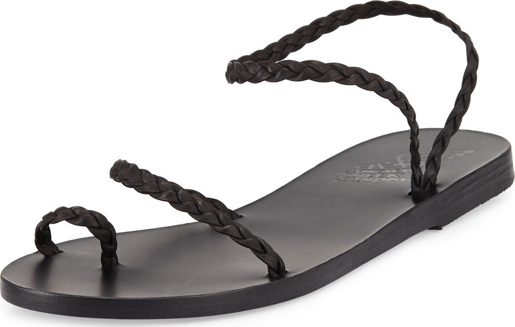 Ancient Greek Sandals Eleftheria Braided Toe-Ring Sandals
