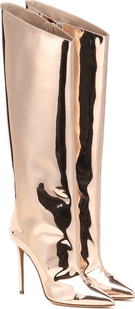 Alexandre Vauthier Alex metallic over-the-knee boots