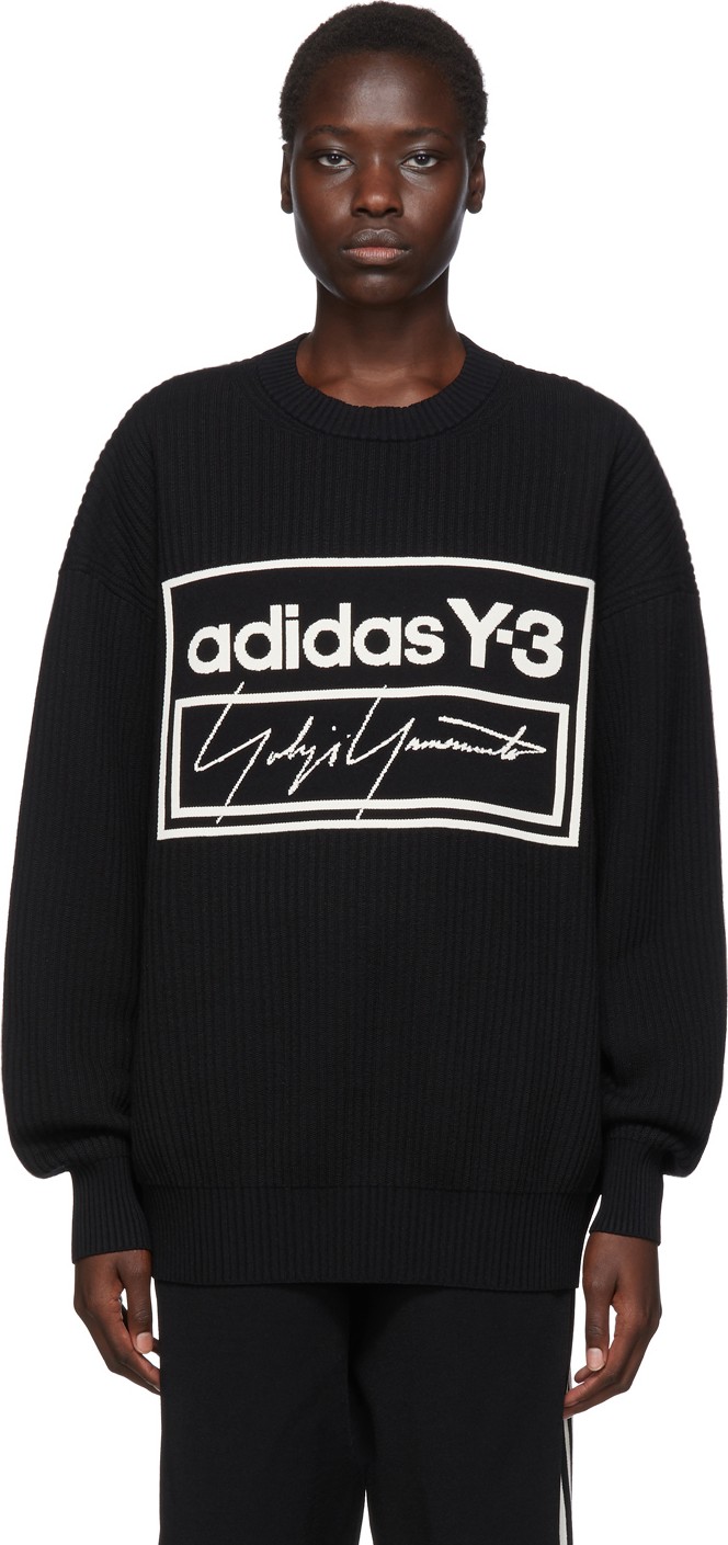 Y-3 Black U Tech Knit Sweater
