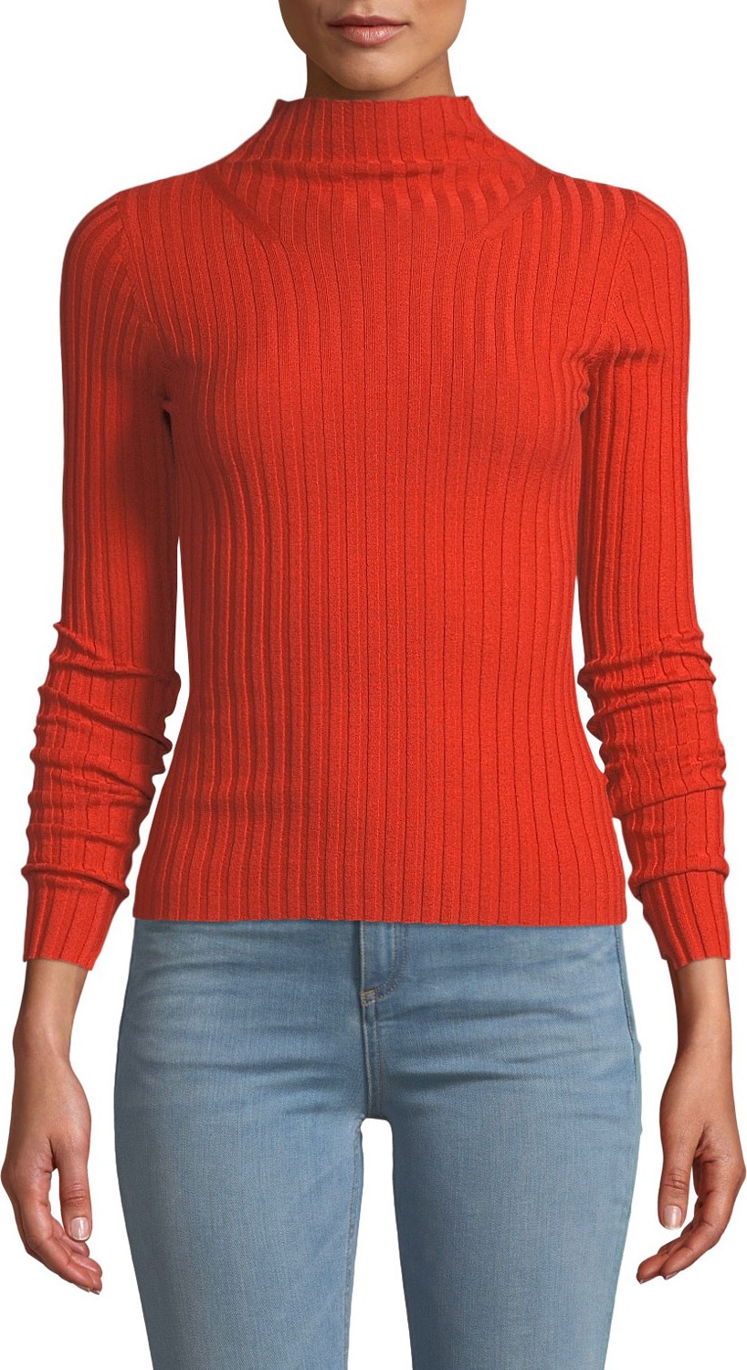 A.L.C. Lamont Fitted Wool Turtleneck Sweater