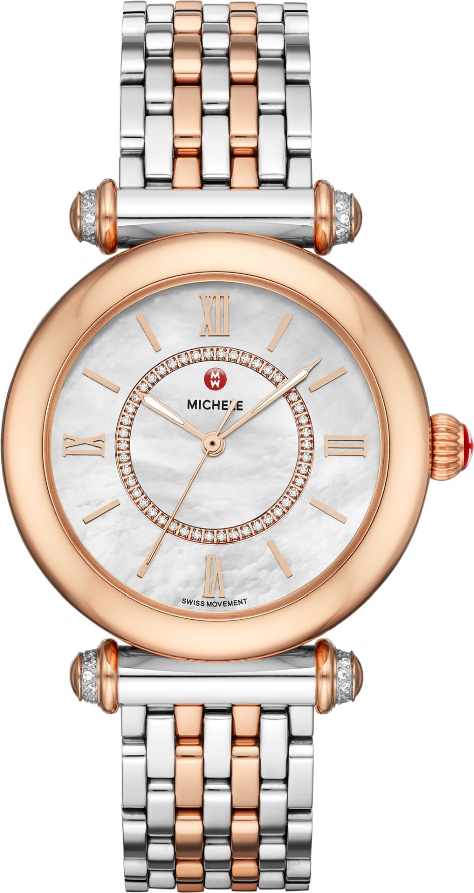 MICHELE Caber Diamond Bracelet Watch, 35mm