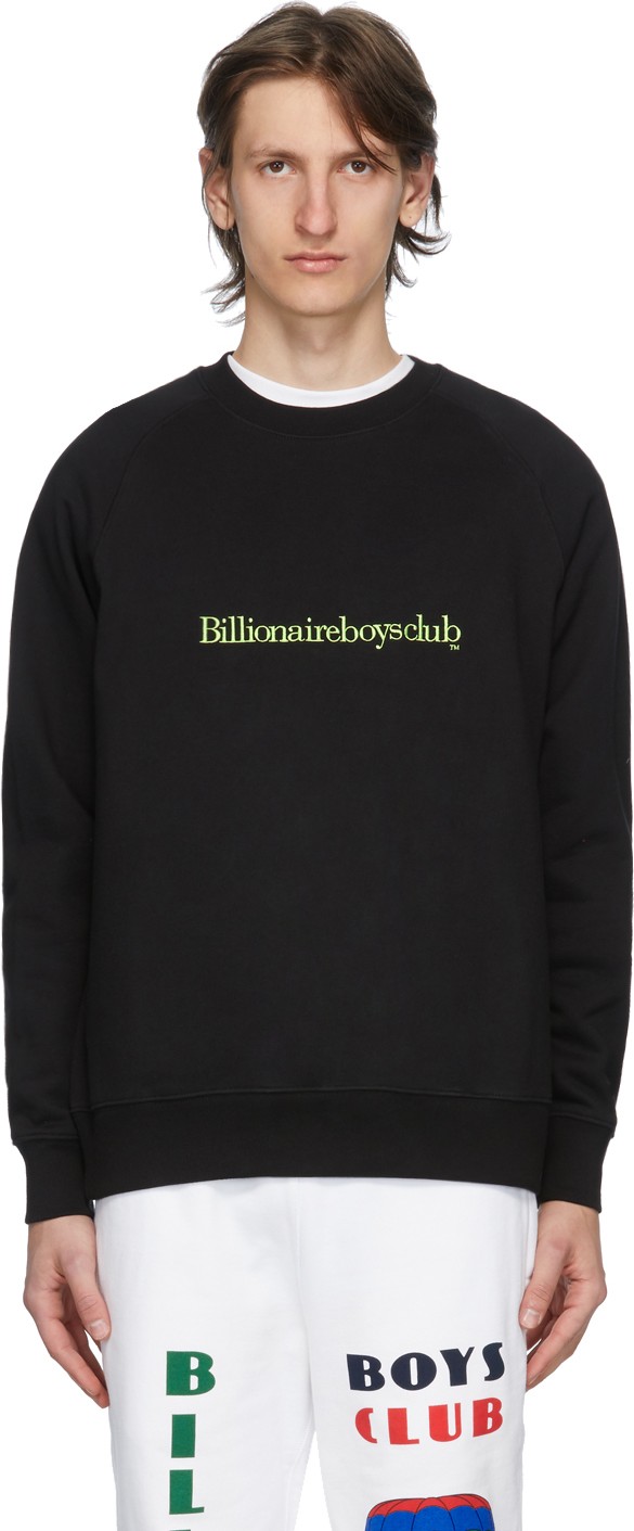 Billionaire Boys Club Black Embroidered Logo Sweatshirt