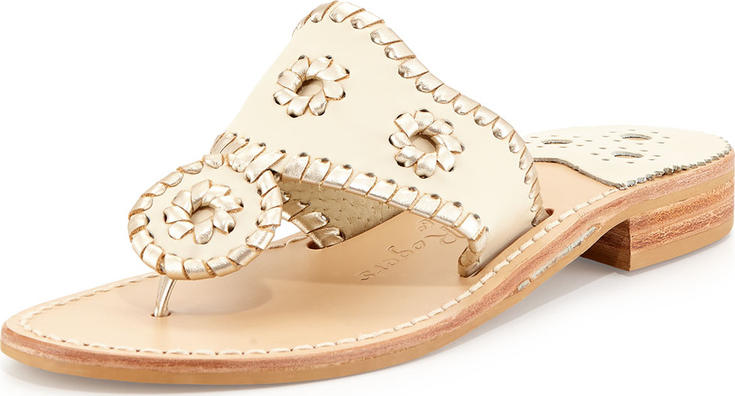 Jack Rogers Palm Beach Whipstitch Thong Sandals