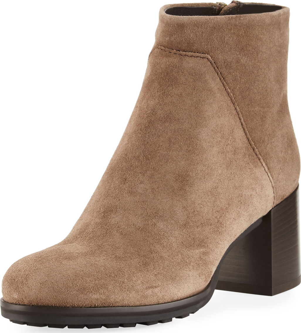 Aquatalia Everett Suede Block-Heel Boot