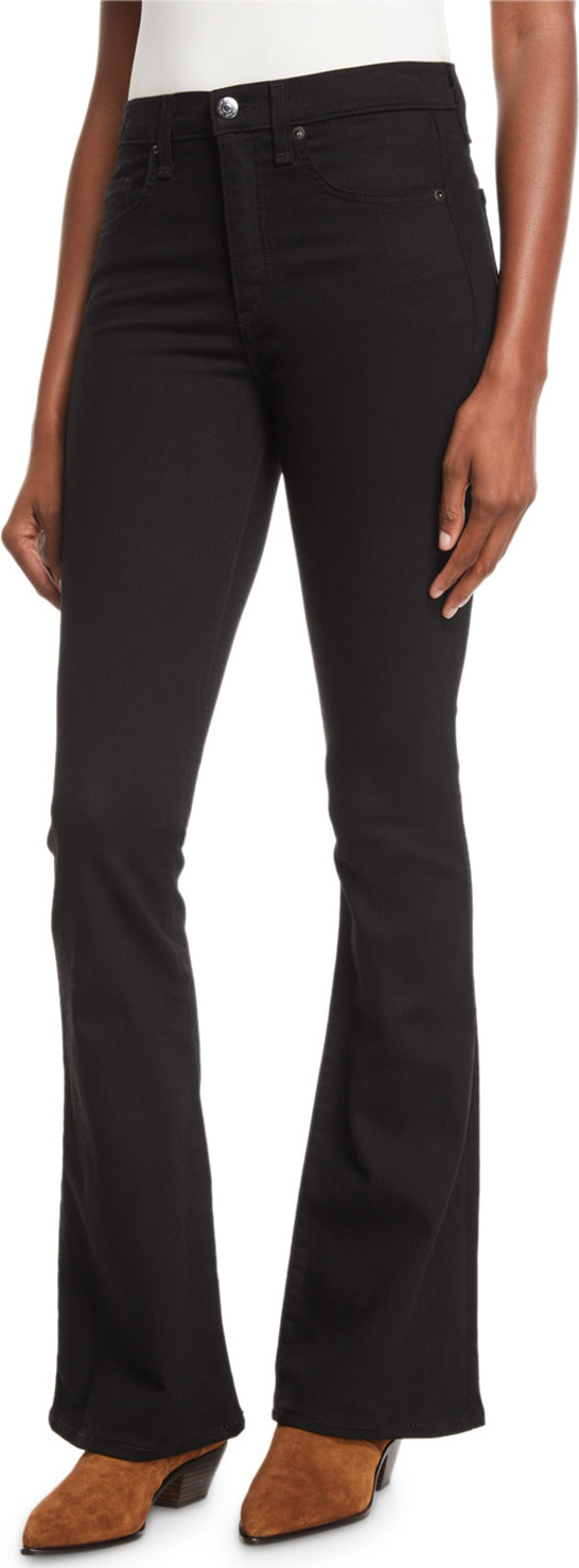 Veronica Beard Beverly Skinny Flare High-Rise Jeans