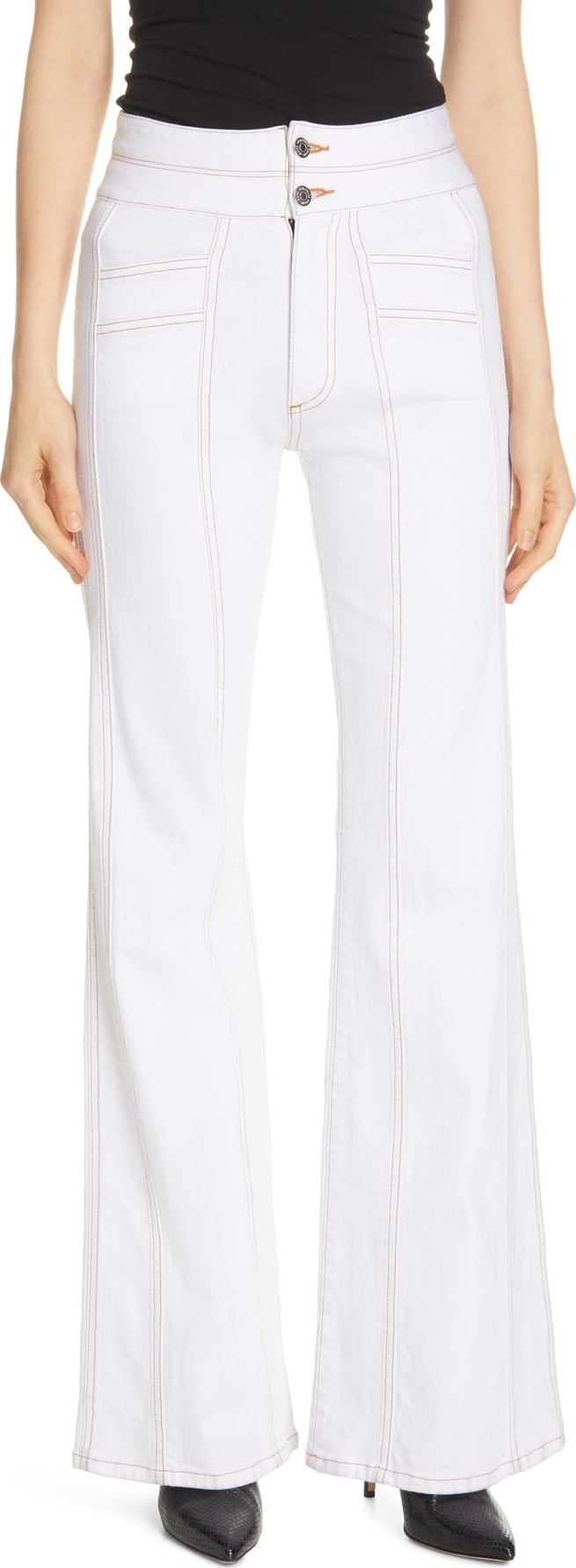 Veronica Beard Farrah Wide Leg Jeans