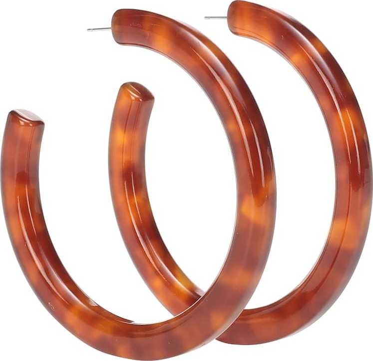 Lele Sadoughi Oversized Broadway hoop earrings