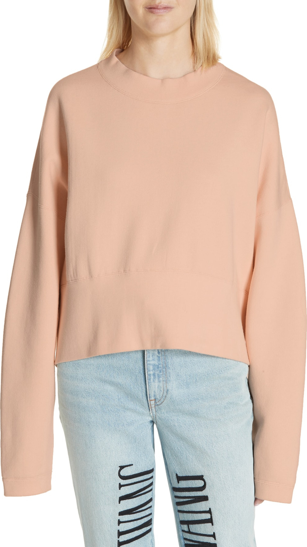 T By Alexander Wang Oversize French Terry Sweatshirt