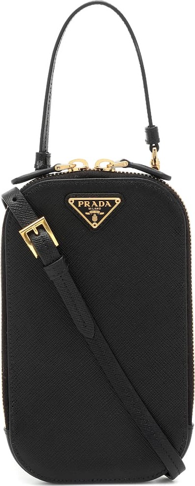 Prada Mini saffiano leather crossbody bag