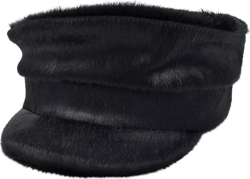 Gigi Burris Georgie Cowhide Newsboy Hat