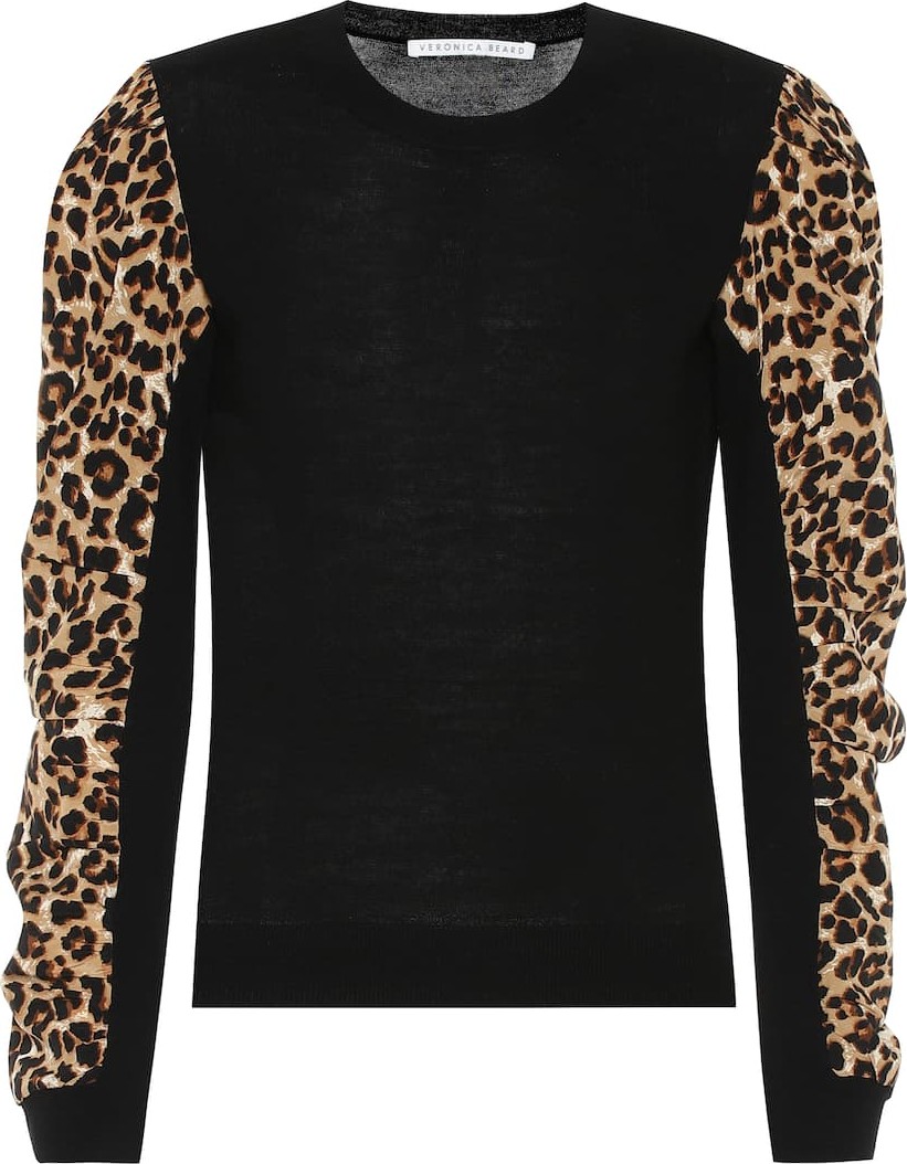 Veronica Beard Adler wool and stretch-silk sweater