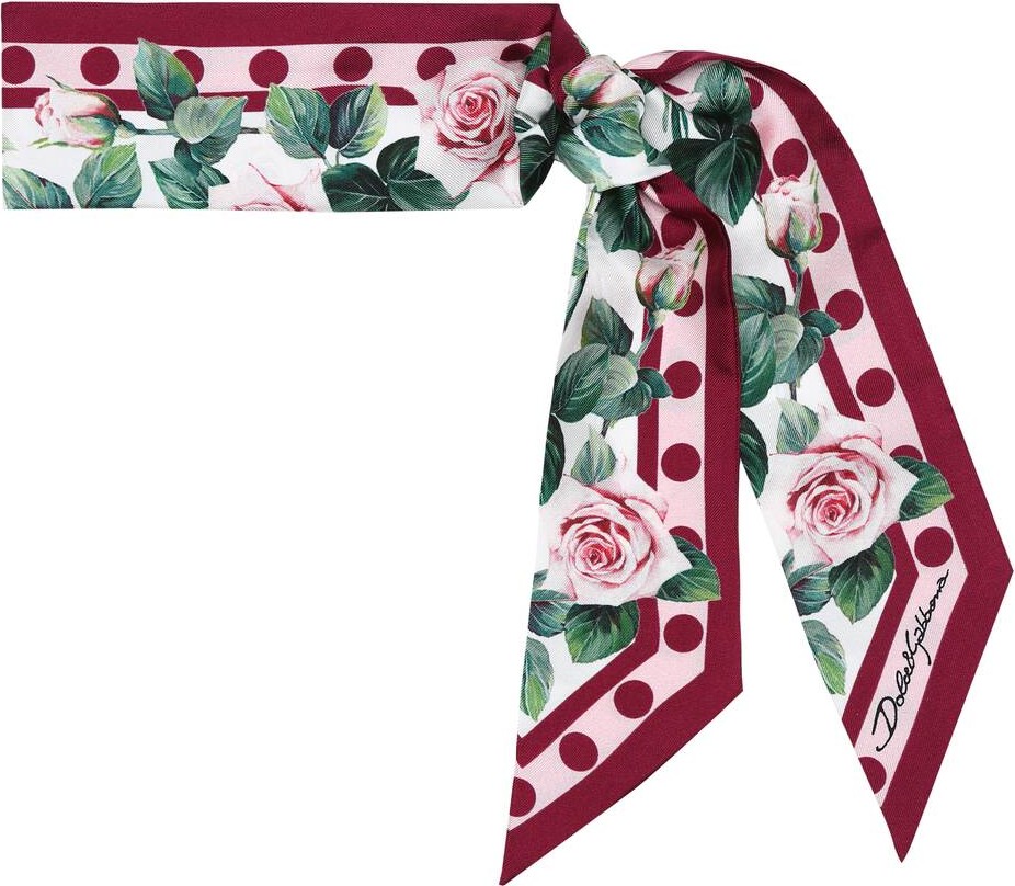 Dolce & Gabbana Floral silk scarf