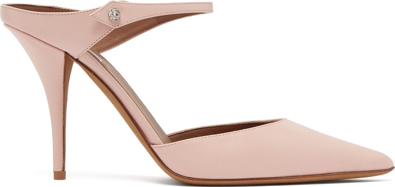 Tabitha Simmons Allie point-toe leather mules