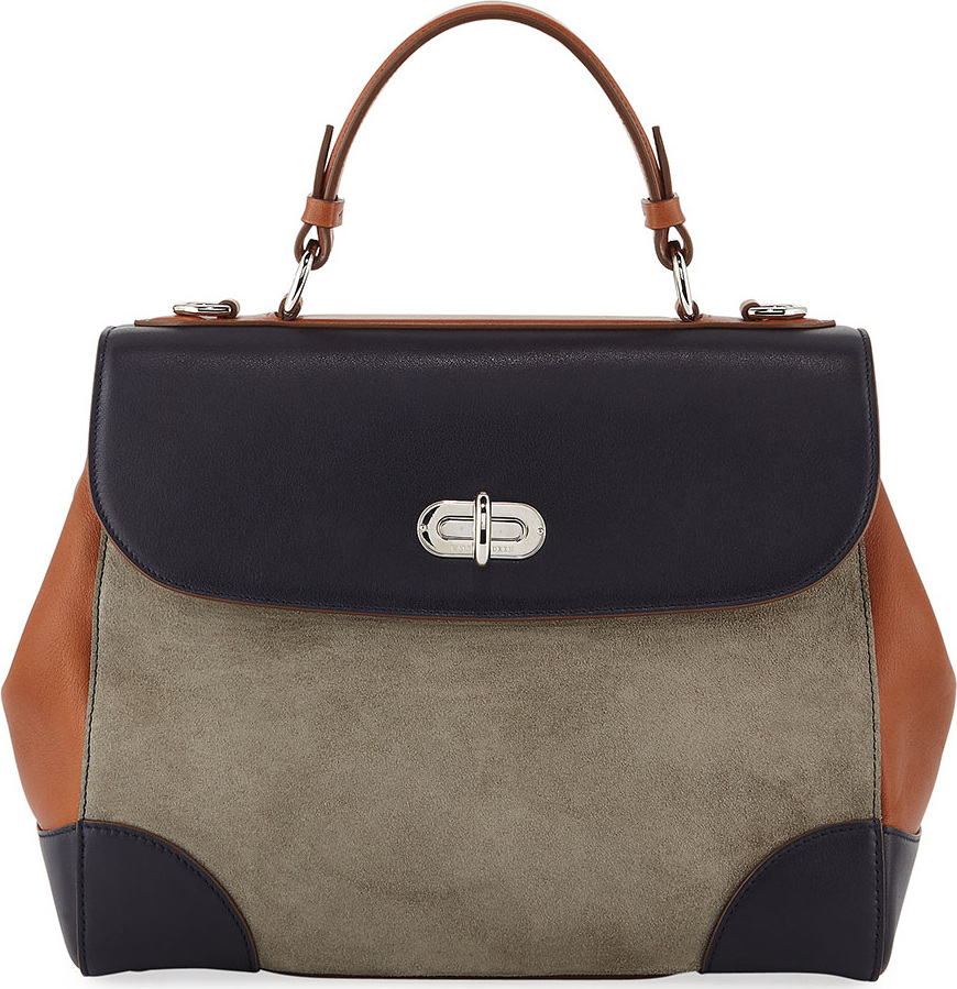 Ralph Lauren Tiffin 29 Colorblock Top Handle Bag