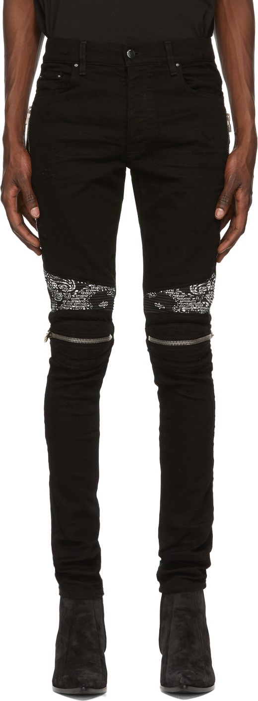 Amiri Black Bandana MX2 Jeans