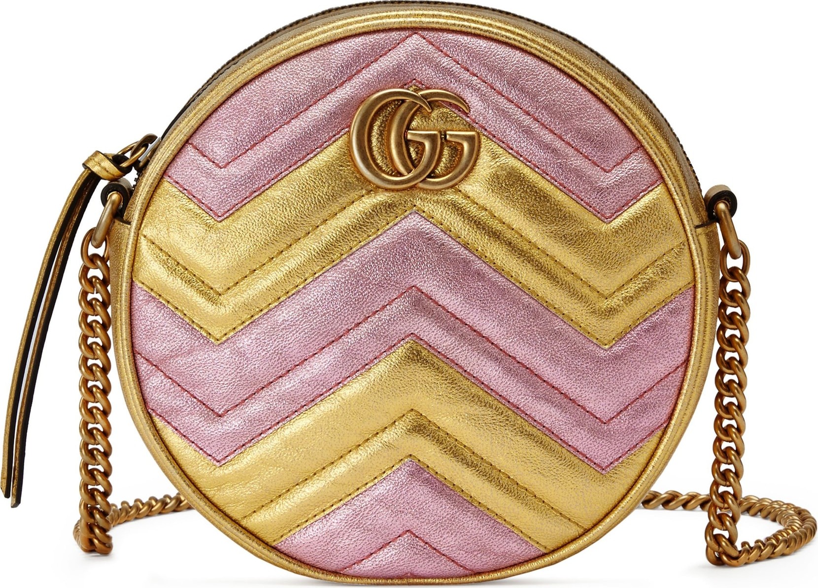 Gucci Marmont 2.0 Mini Leather Circle Crossbody Bag