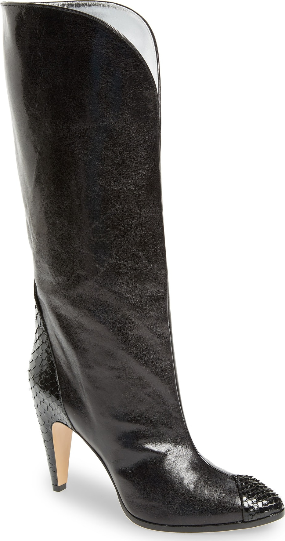 Givenchy Kangaroo Leather & Genuine Python Boot