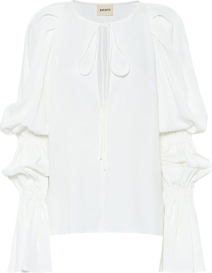 Khaite Cortez crêpe top