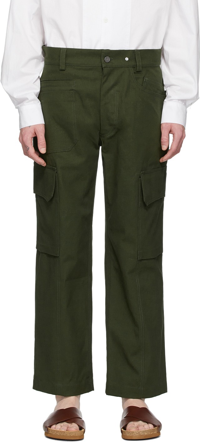 Jacquemus Green 'Le Pantalon Cueillette' Trousers