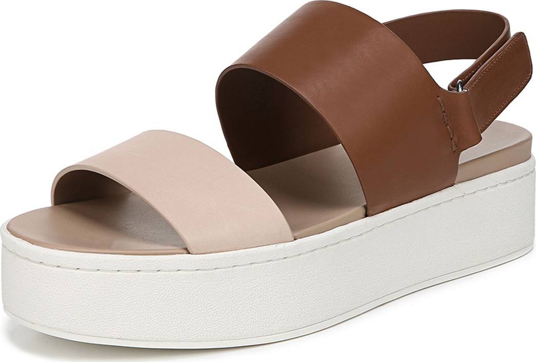 Vince Westport Platform Two-Tone Sandals
