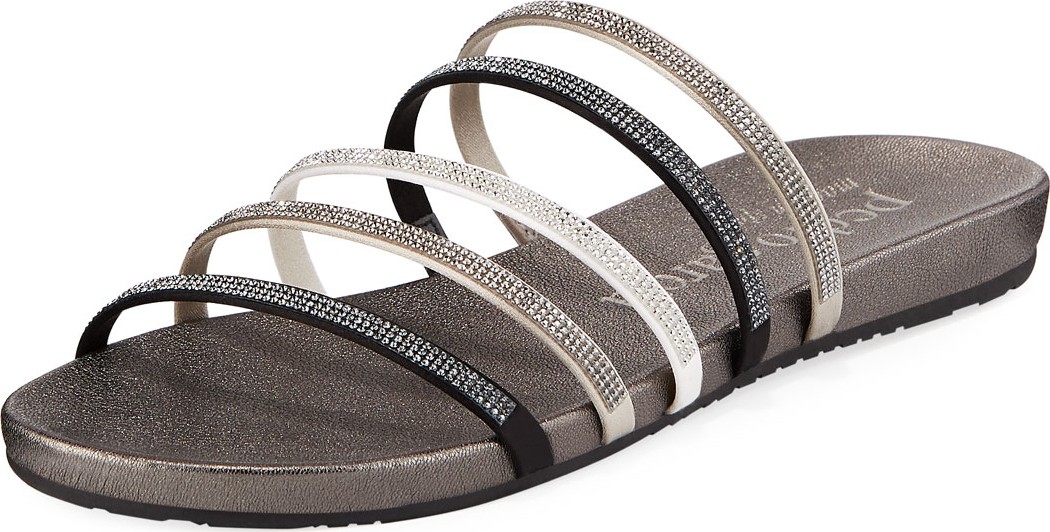 Pedro Garcia Gala Crystal-Embellished Strappy Sandals