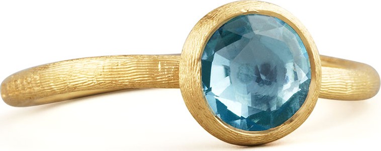 Marco Bicego Small Jaipur Ring in Blue Topaz, Size 6