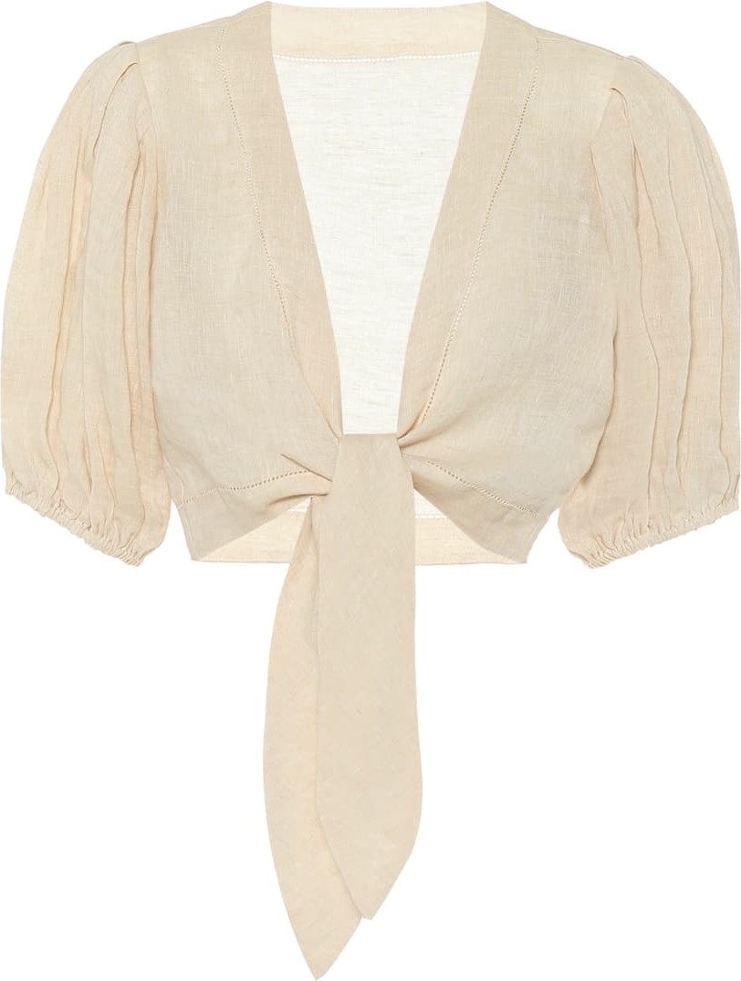 Lisa Marie Fernandez Linen crop top