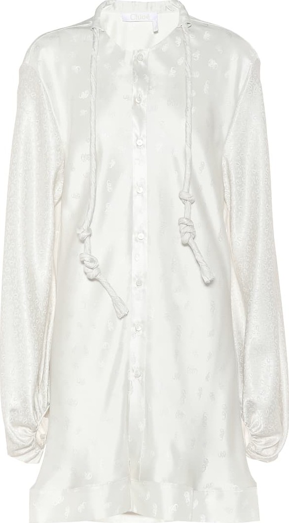 Chloe Silk jacquard blouse