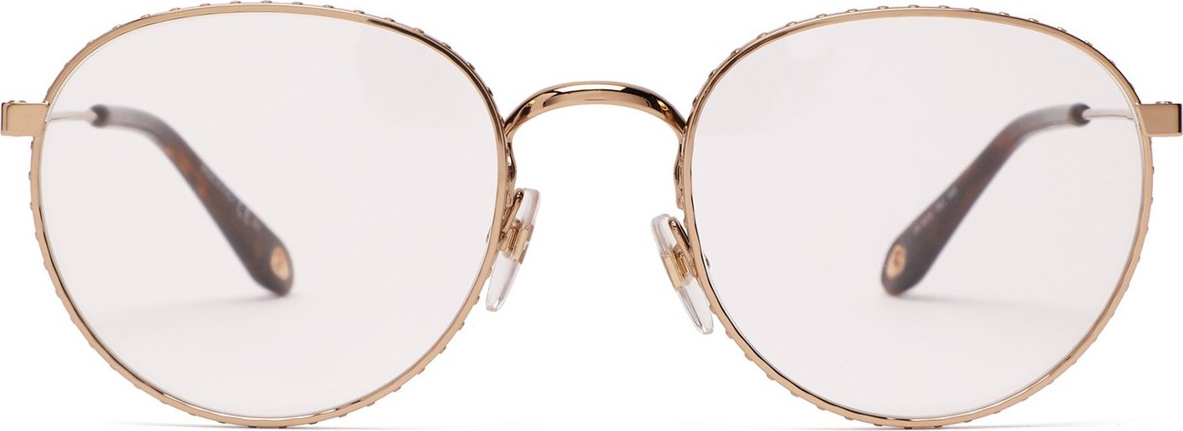 Givenchy Rivet-effect round metal glasses