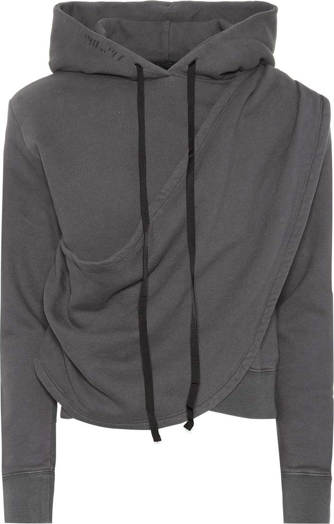 Unravel Draped cotton hoodie