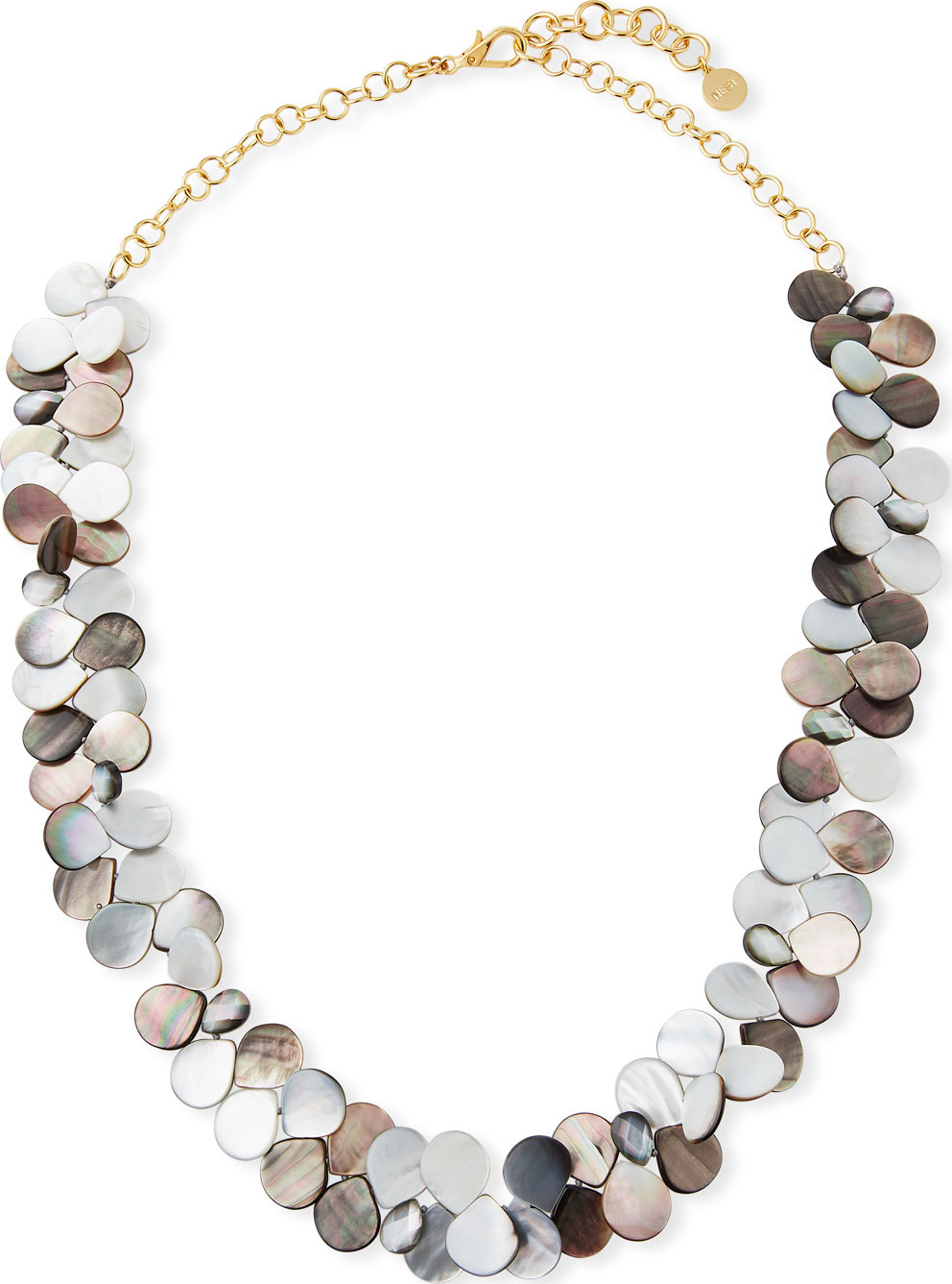 NEST Jewelry Mother-of-Pearl Cluster Strand Necklace