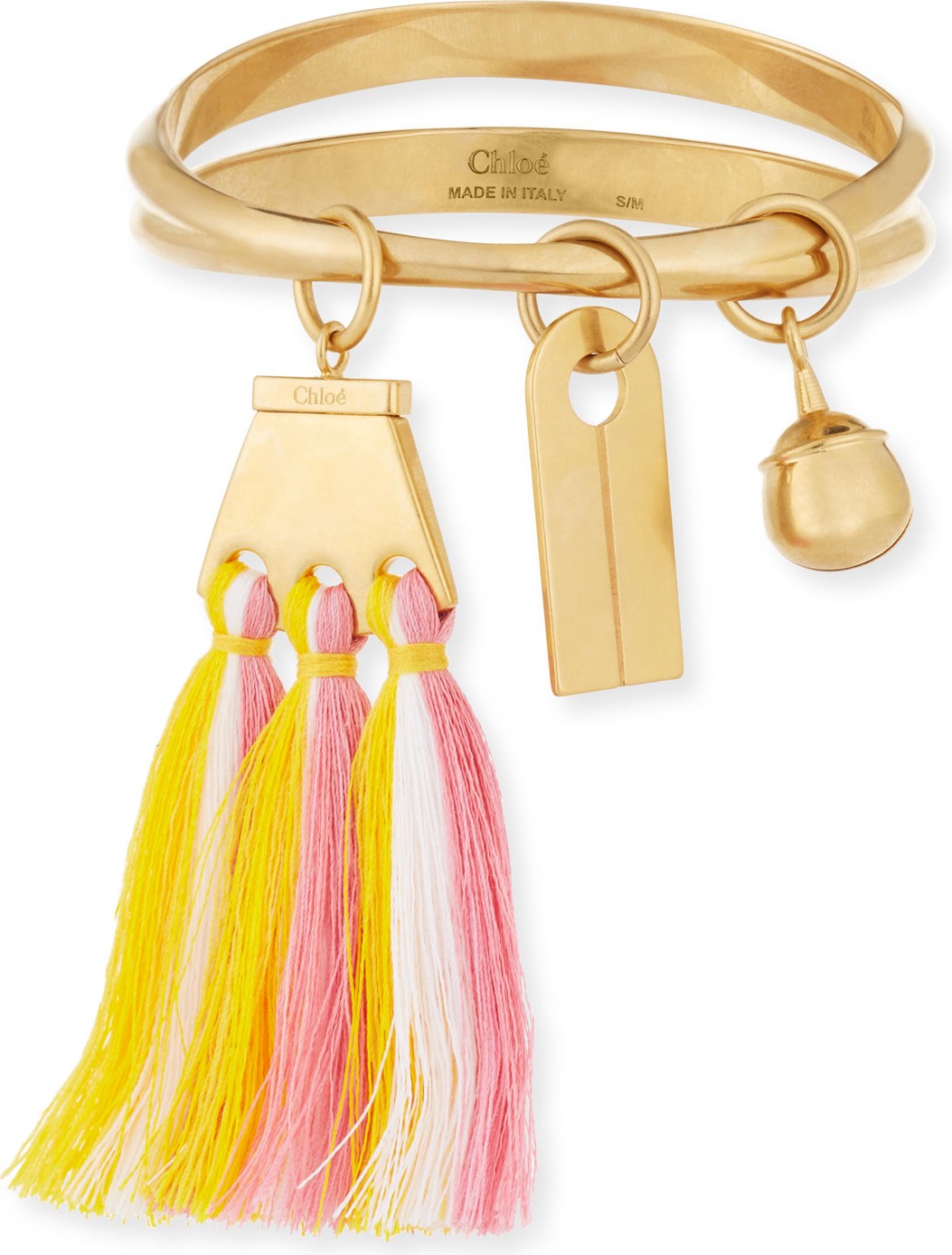 Chloe Janis Fringe Bangle Charm Bracelet
