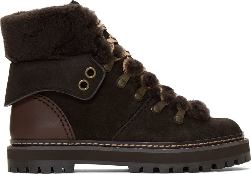 See By Chloé Brown Eileen Boots