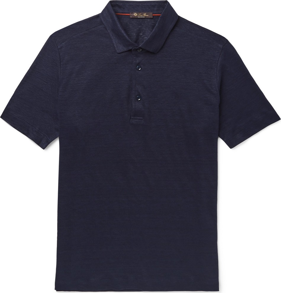 Loro Piana Linen-Jersey Polo Shirt