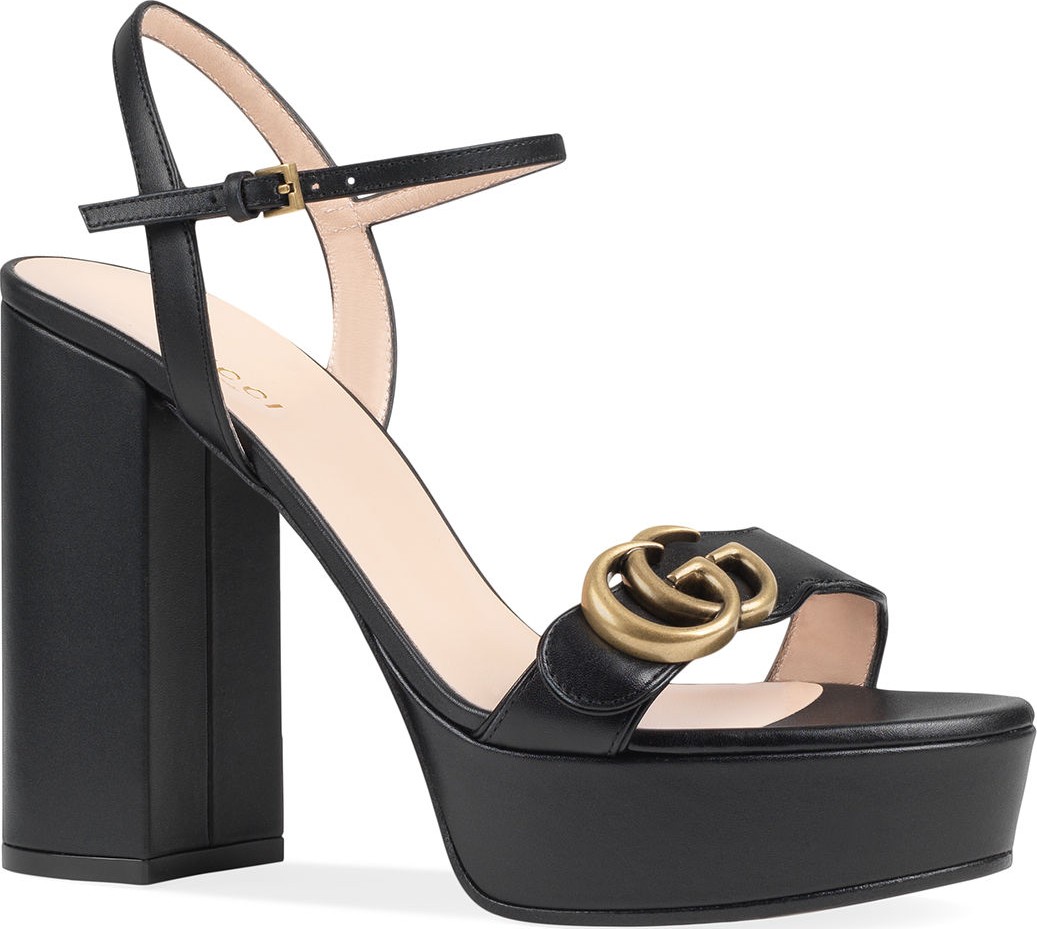 Gucci Marmont Lifford Platform Sandals