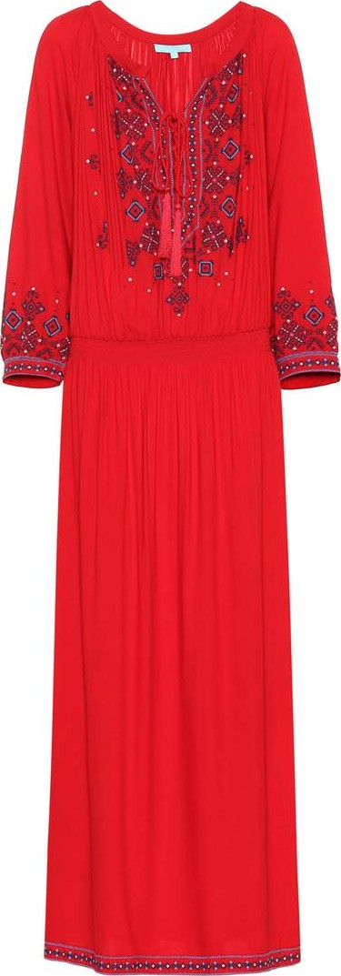 Melissa Odabash Sienna embroidered maxi dress