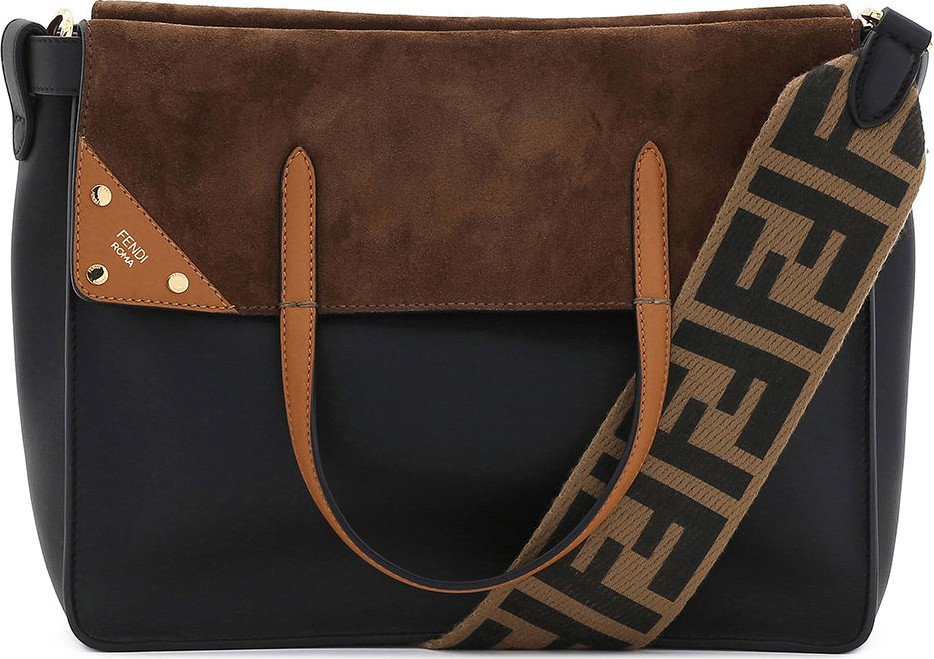 Fendi Flip Regular Grace Leather Tote Bag