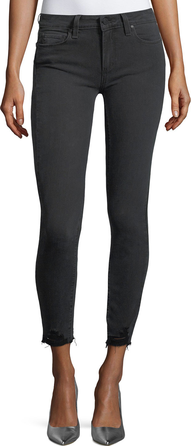PAIGE Verdugo Mid-Rise Skinny-Leg Ankle Jeans