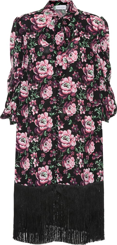 Magda Butrym Gaza fringed silk dress