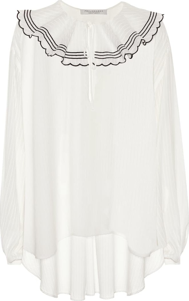 Philosophy Di Lorenzo Serafini Oversized voile top