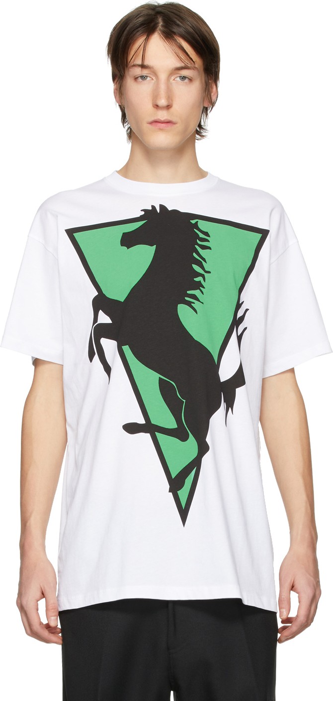 Raf Simons White Horse T-Shirt
