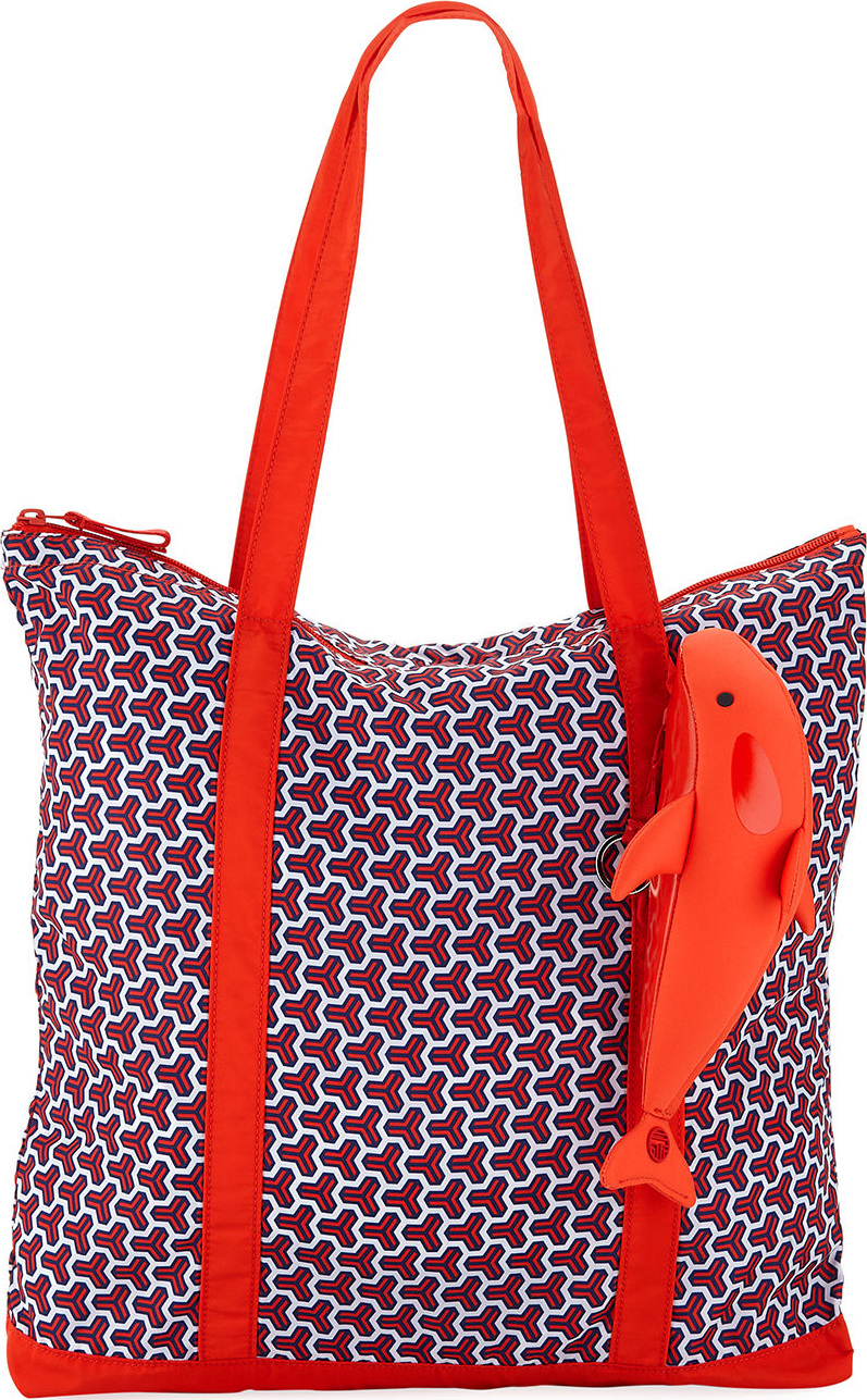 Tory Sport Packable Orca Printed Tote Bag