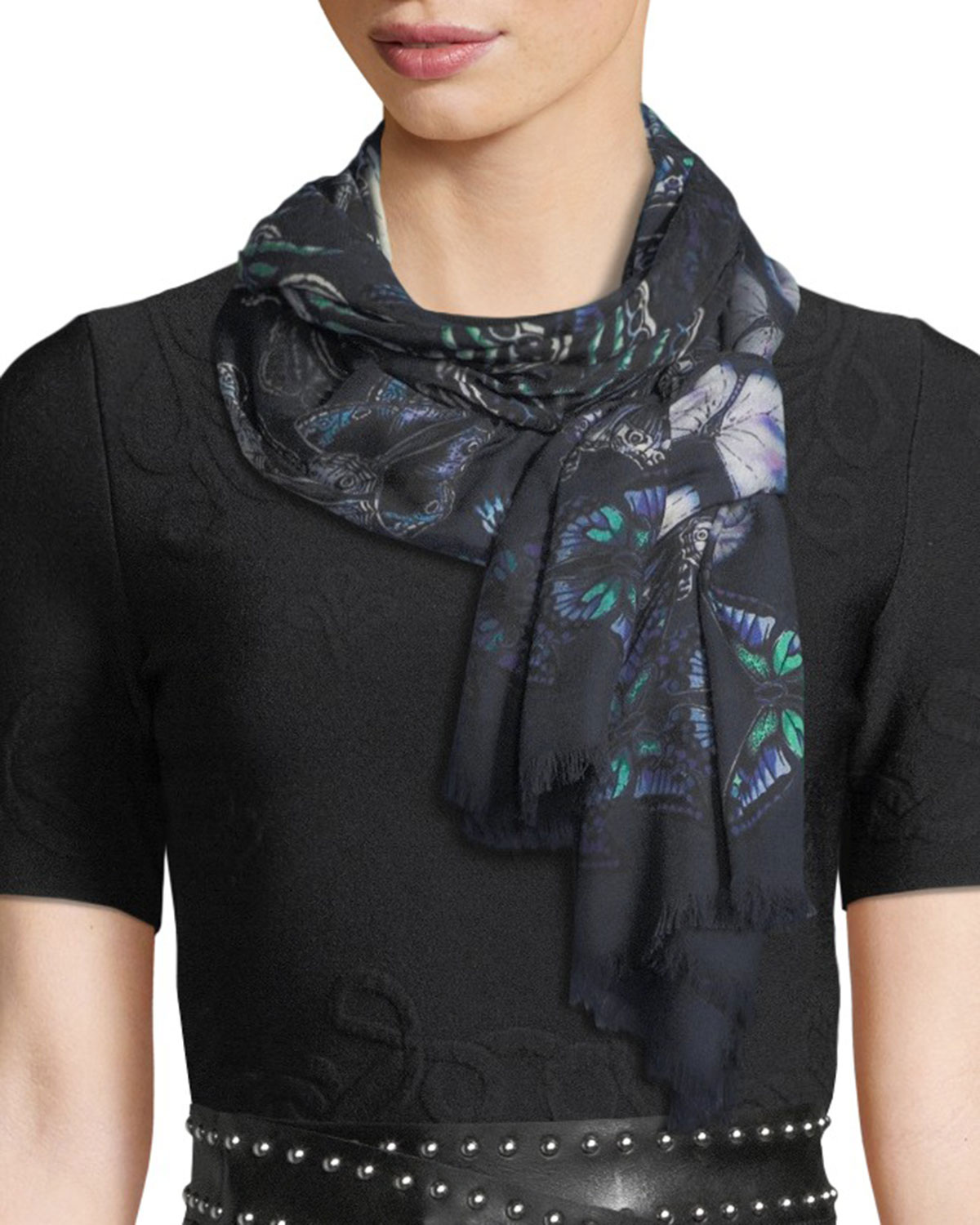 Alexander McQueen St. Metamorphosis Scarf