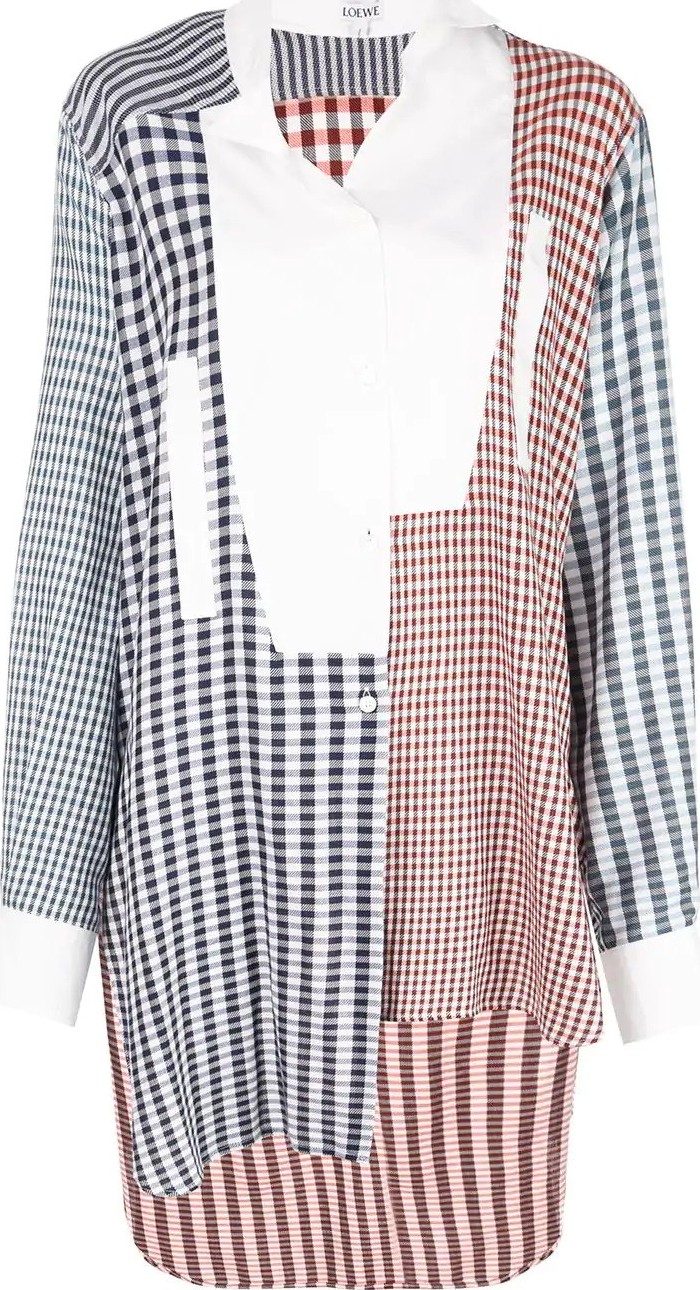 LOEWE oversized patchwork shirt