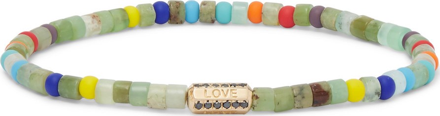 Luis Morais Bead, Gold and Diamond Bracelet