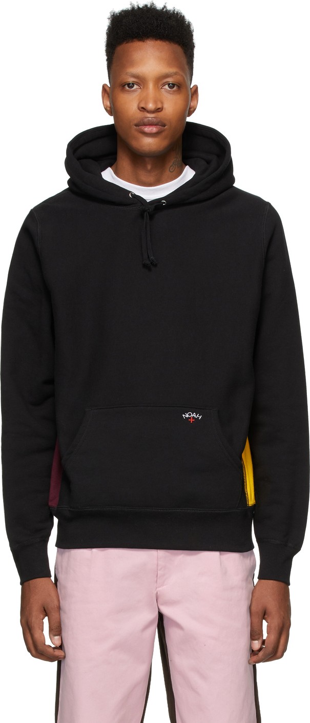 Noah NYC Black Tricolor Hoodie