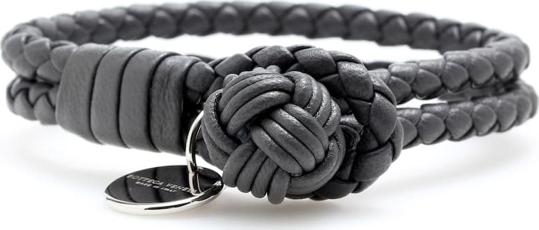Bottega Veneta Knot woven leather bracelet